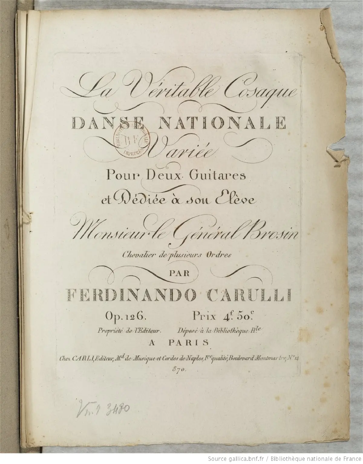 La Véritable Cosaque - Page 1