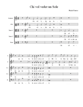 Chi vol veder un Sole