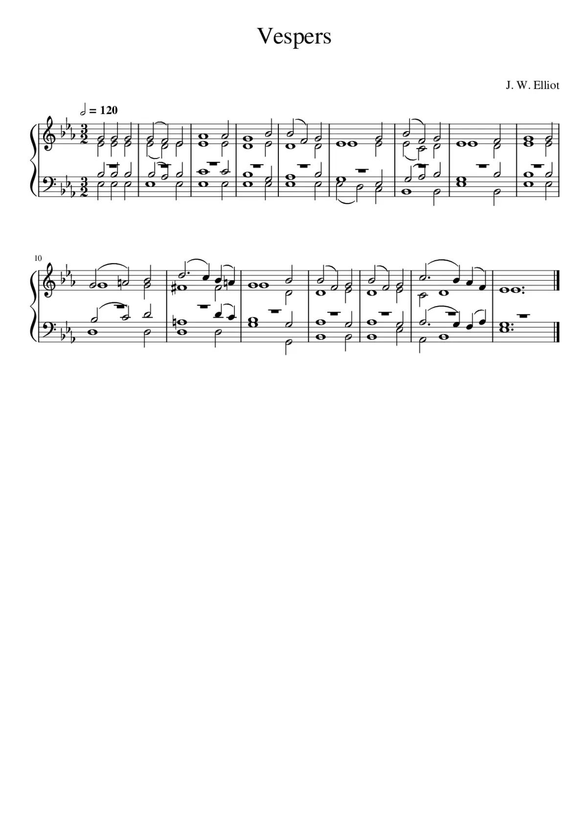 VESPERS (Elliott) - Page 1