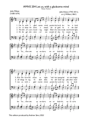 Let us, with a gladsome mind