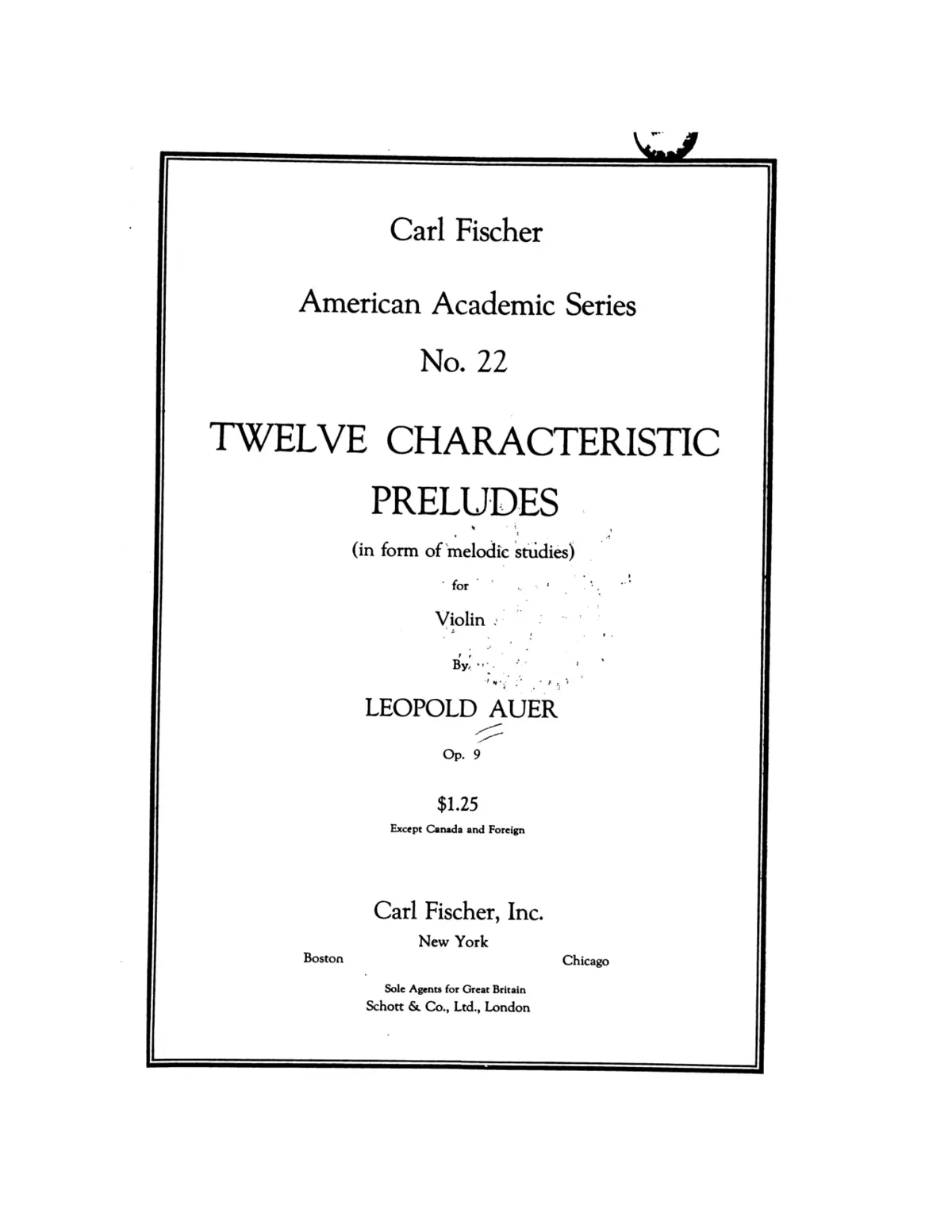 12 Characteristic Preludes - Page 1