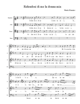 Ridendosi di me la donna mia