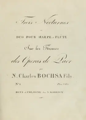 3 Nocturnes en Duo sur les themes des operas de Paer