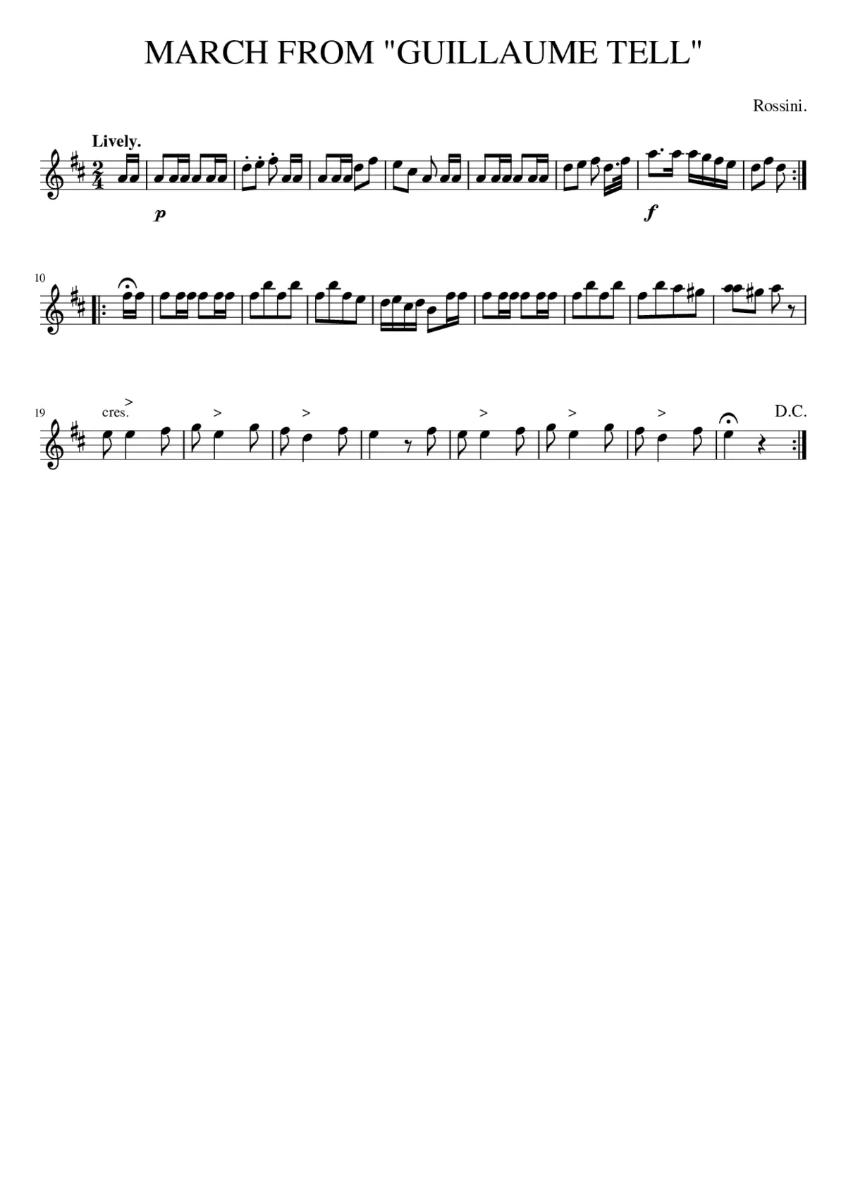 Guillaume Tell - Page 1