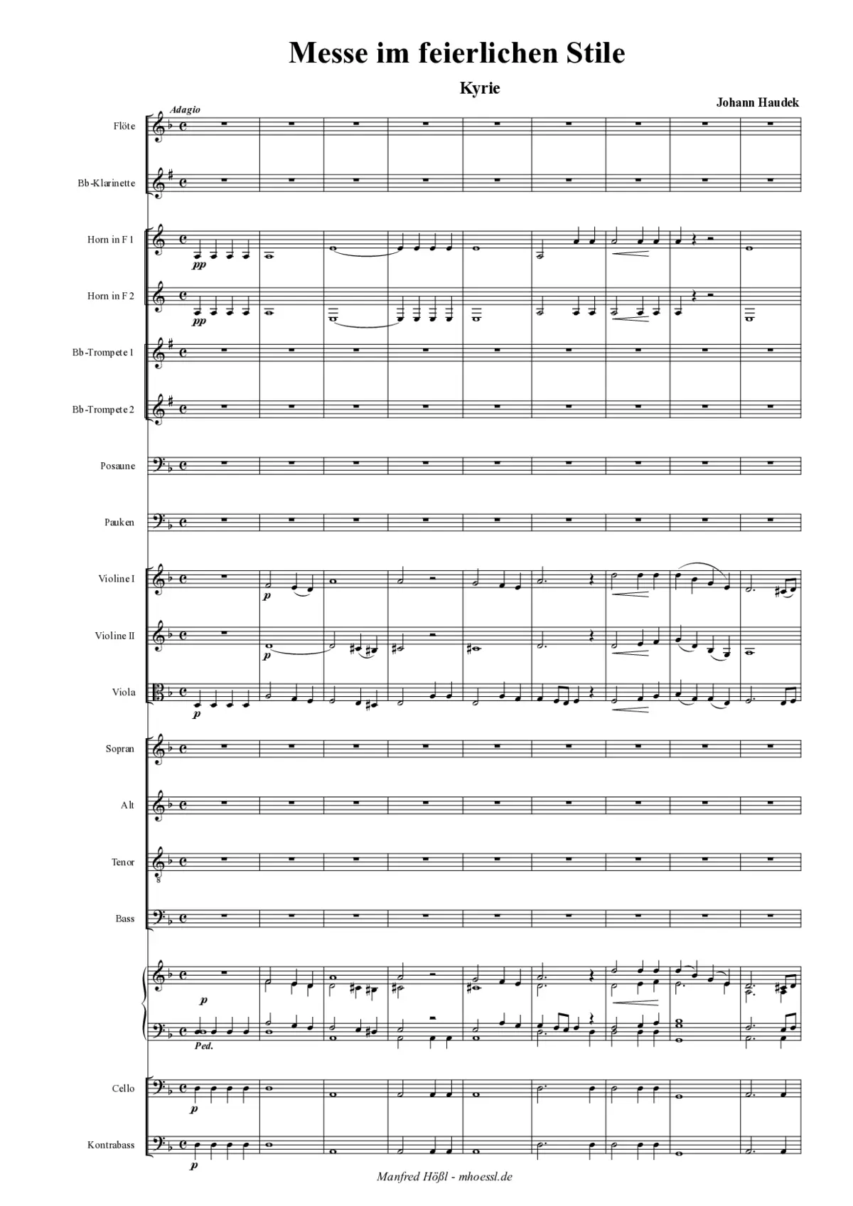 Messe in D - Page 1