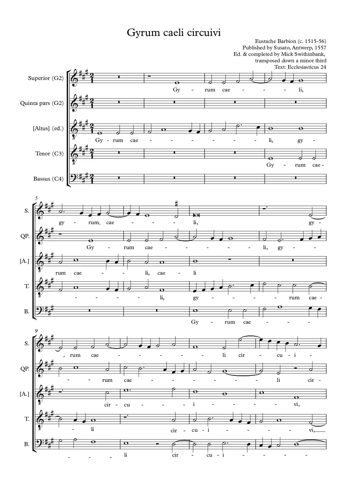 Gyrum caeli circuivi - Page 1
