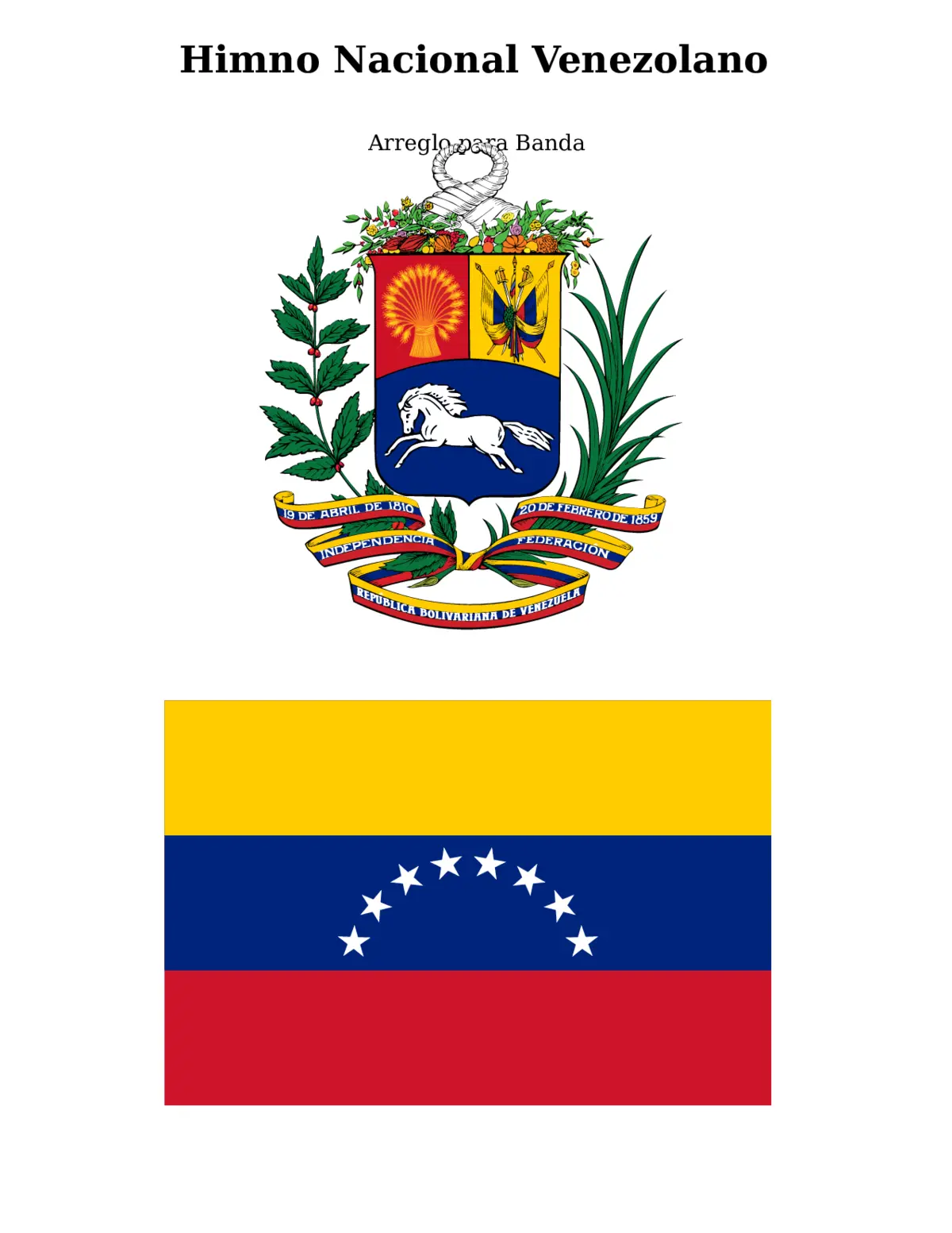 Gloria al Bravo Pueblo - Page 1