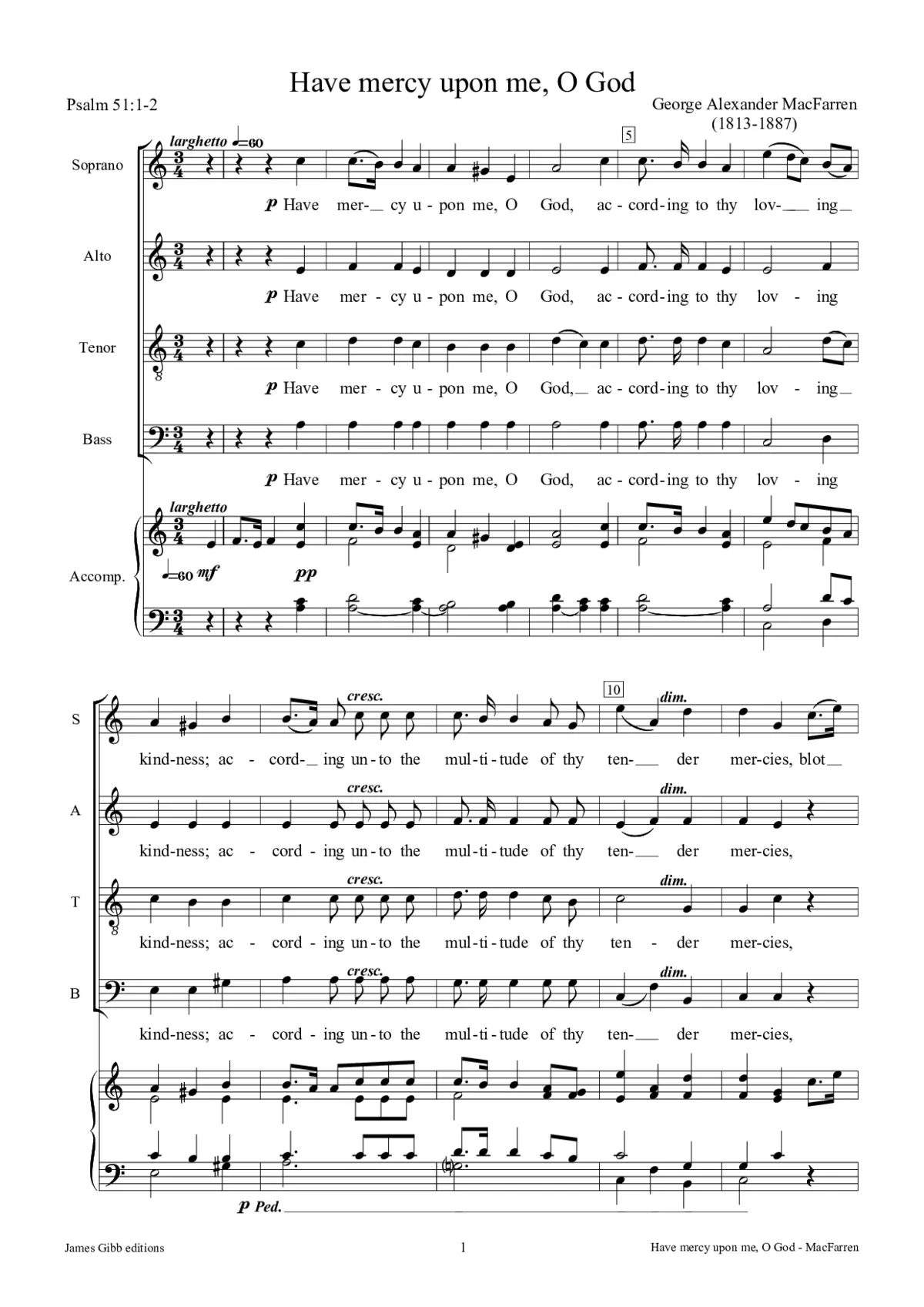 Have mercy upon me, O God - Page 1
