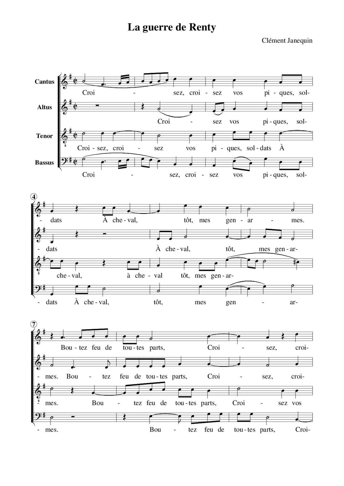 La guerre de Renty - Verger de musique - Page 1