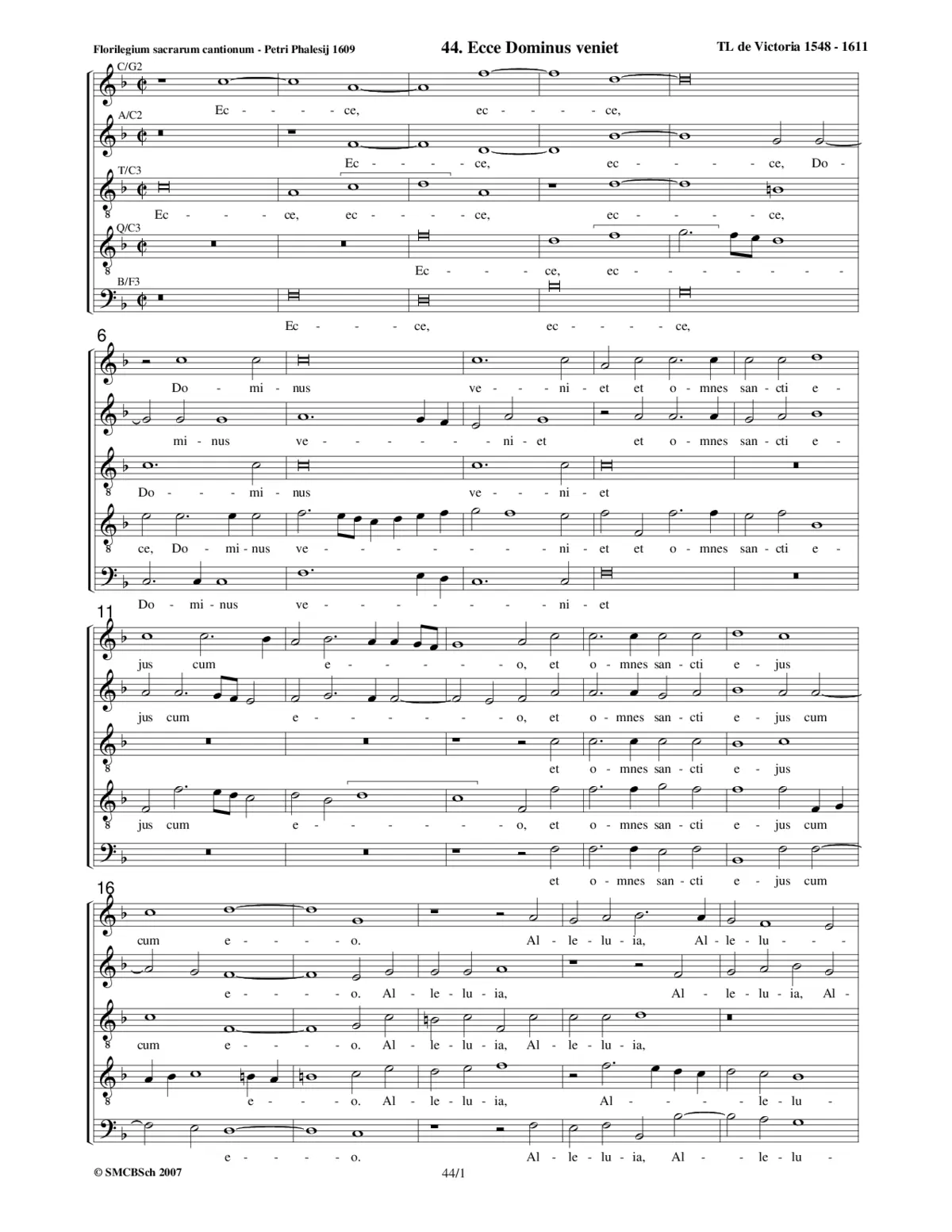 Ecce Dominus veniet - Page 1