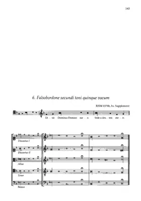 Falsobordone secundi toni quinque vocum