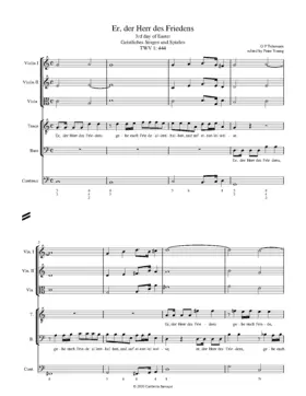 Er, der Herr des Friedens, TWV 1:444