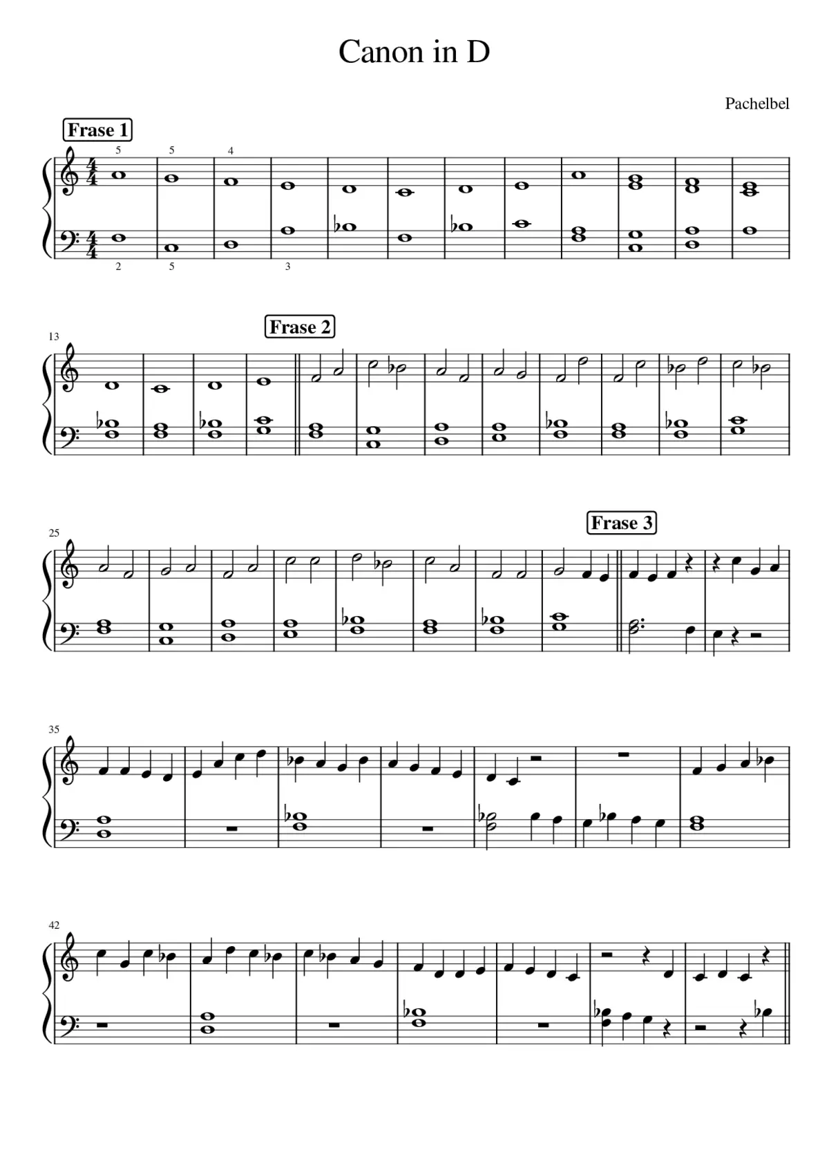 Canon and Gigue in D major P.37 - Page 1