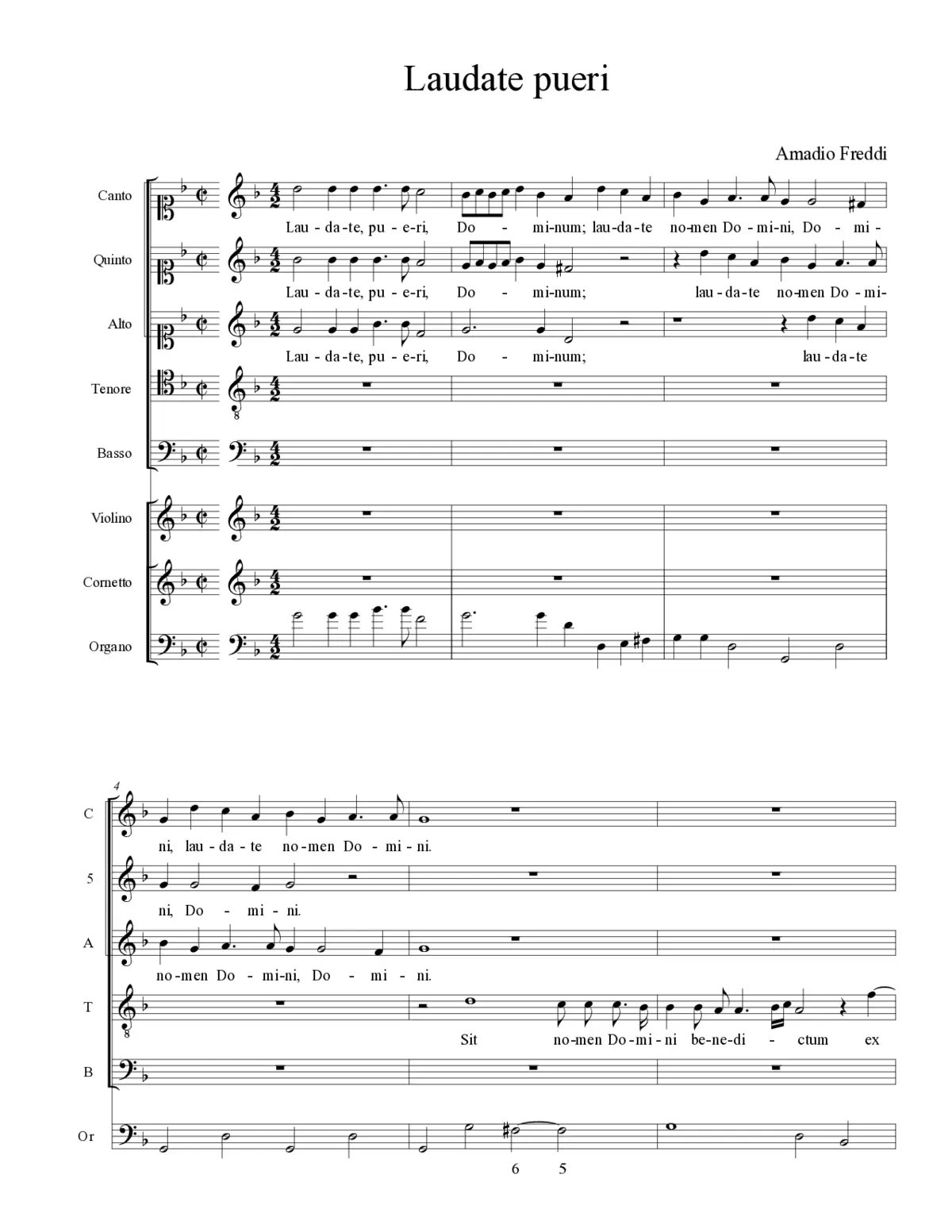 Laudate pueri - Page 1