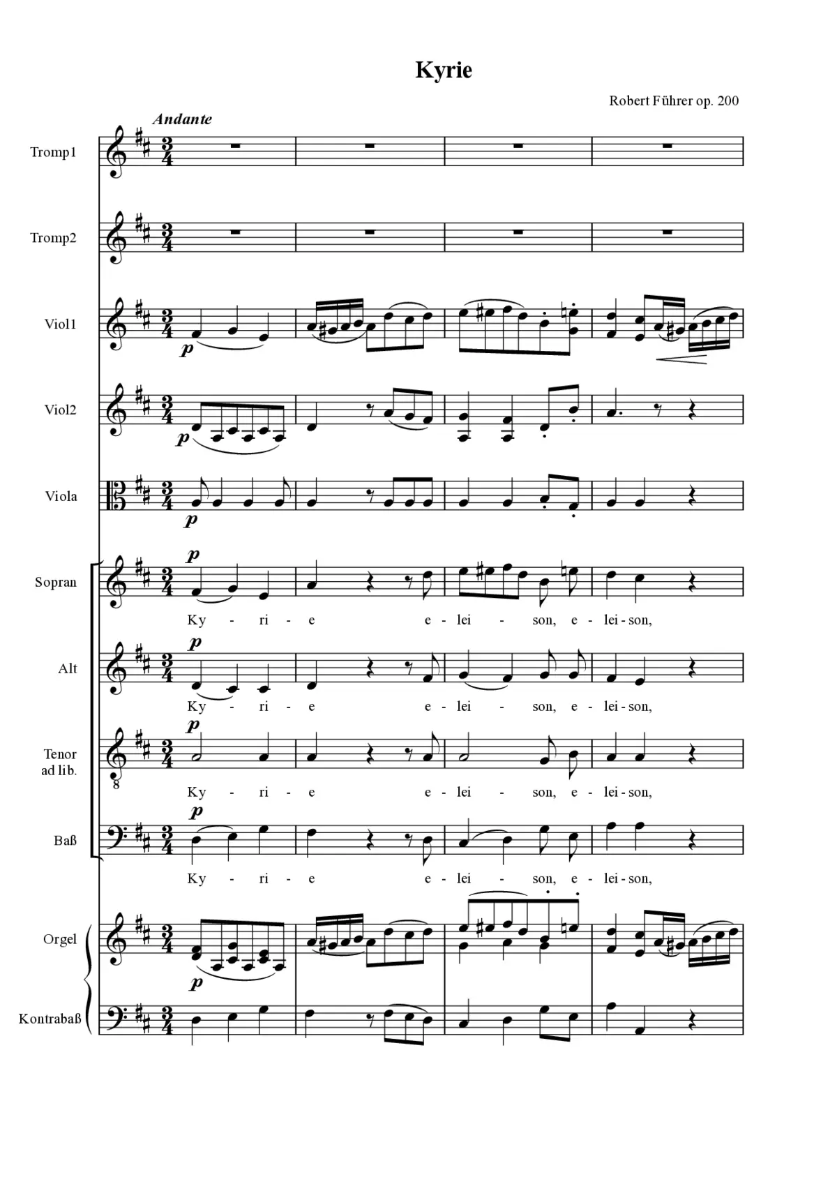 Caecilienmesse, Op. 200 - Page 1