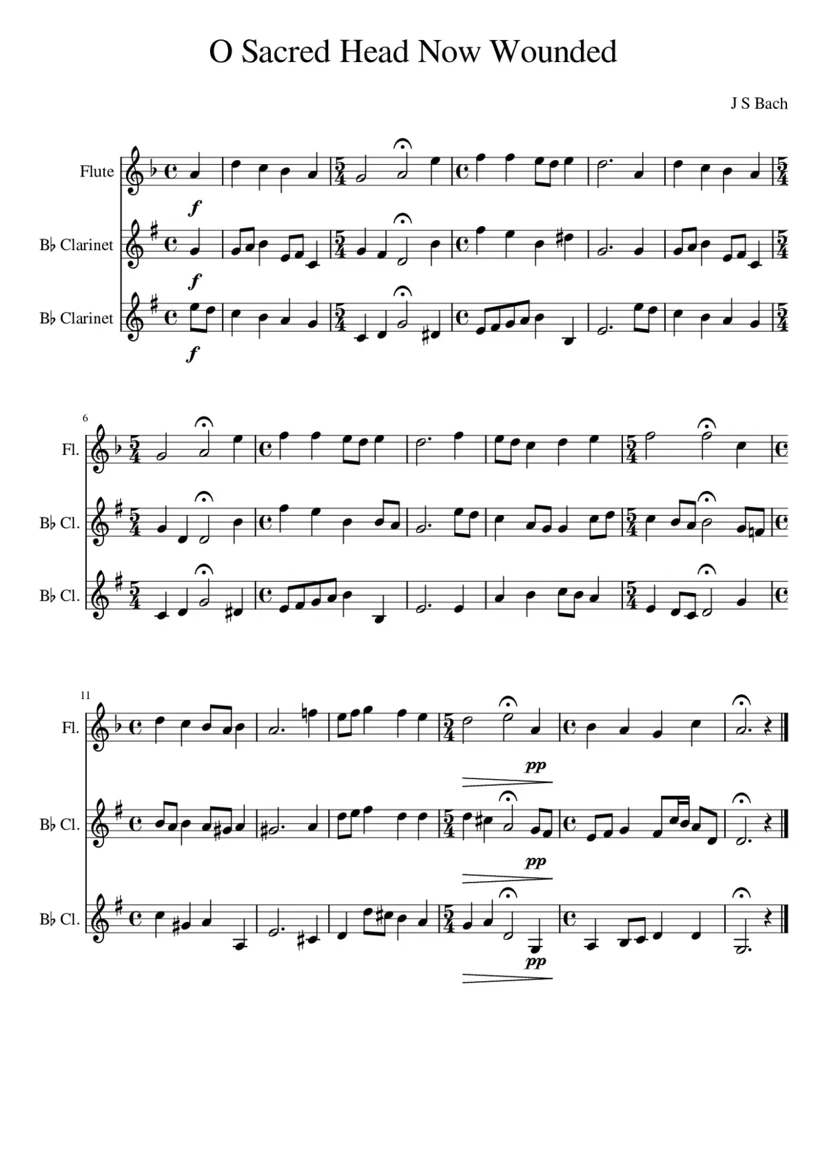 O sacred head sore wounded - Page 1