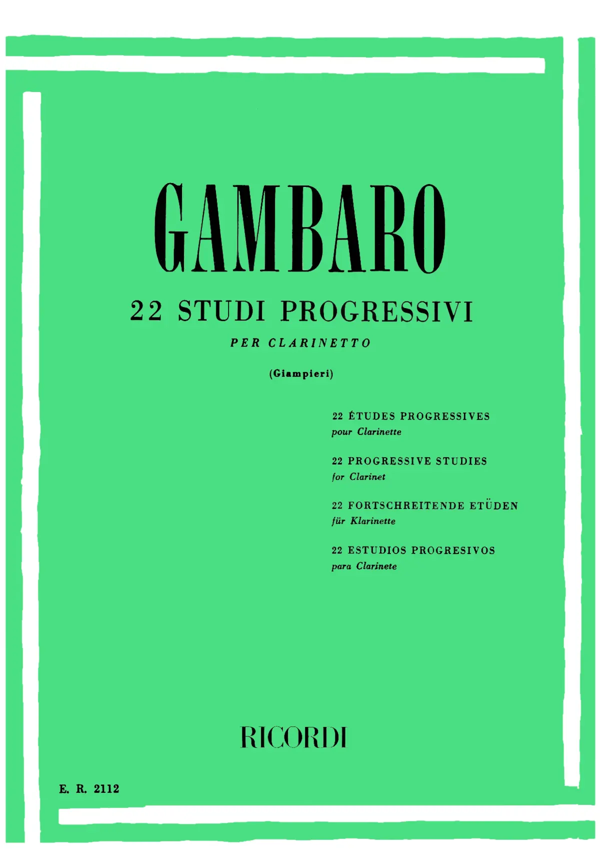 22 Studi progressivi per clarinetto - Page 1