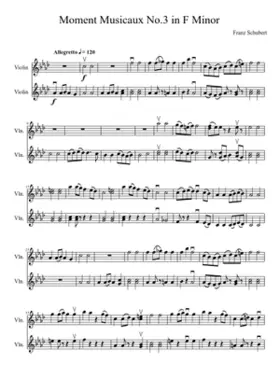 Moments Musicaux Opus 94 No. 3 in F minor