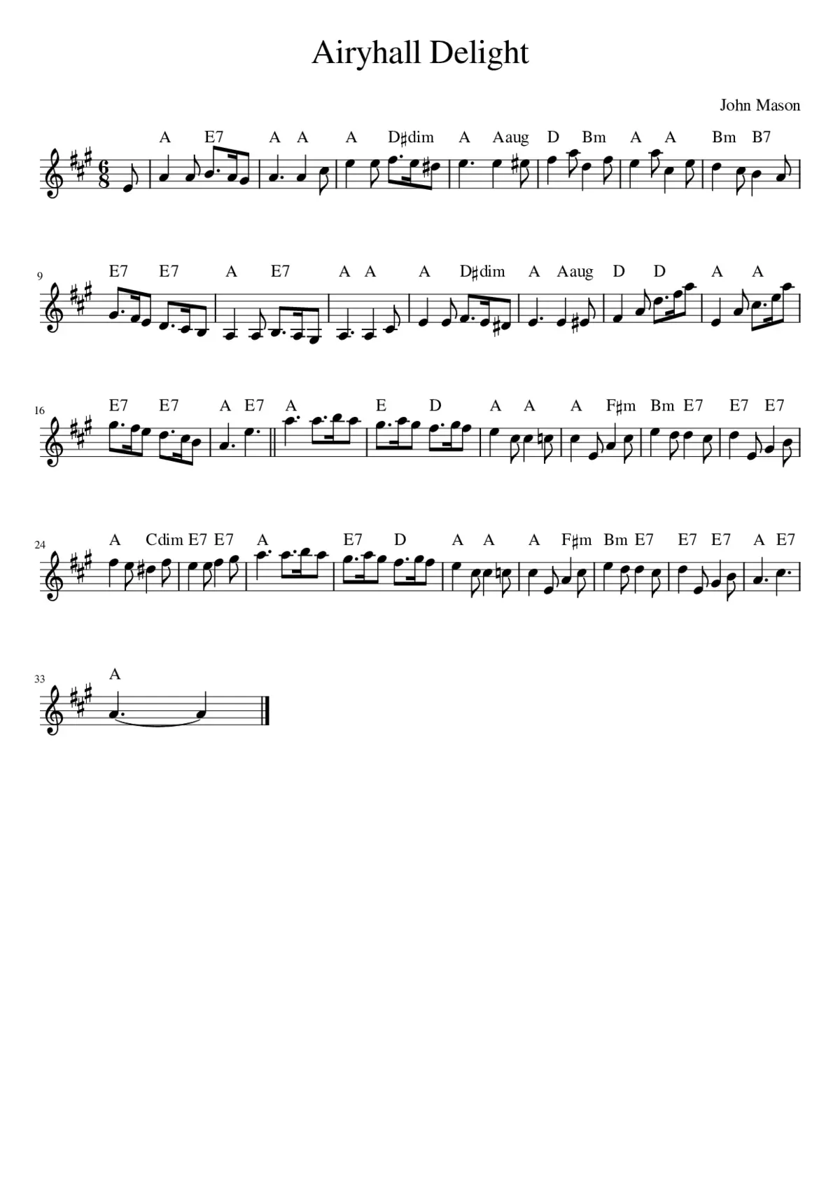 Airyhall Delight - Page 1