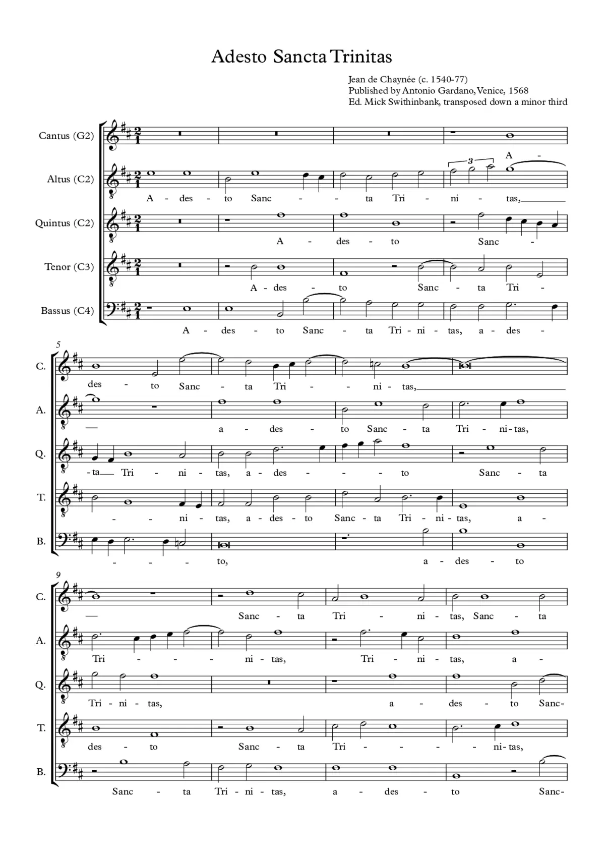Adesto Sancta Trinitas - Page 1