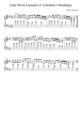 Lady Niven Lumsden of Achindoir's Strathspey