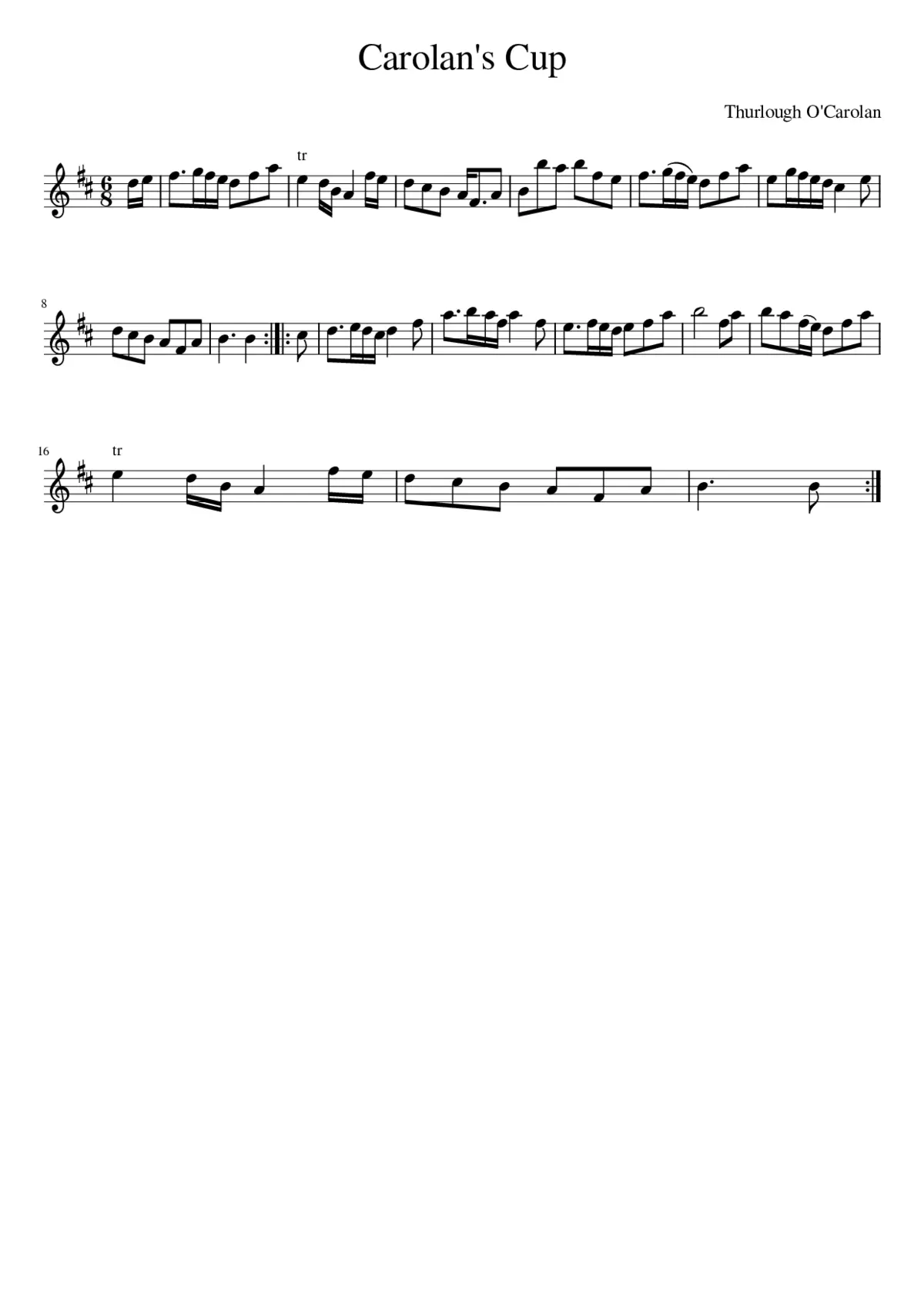 Carolan's Cup - Page 1