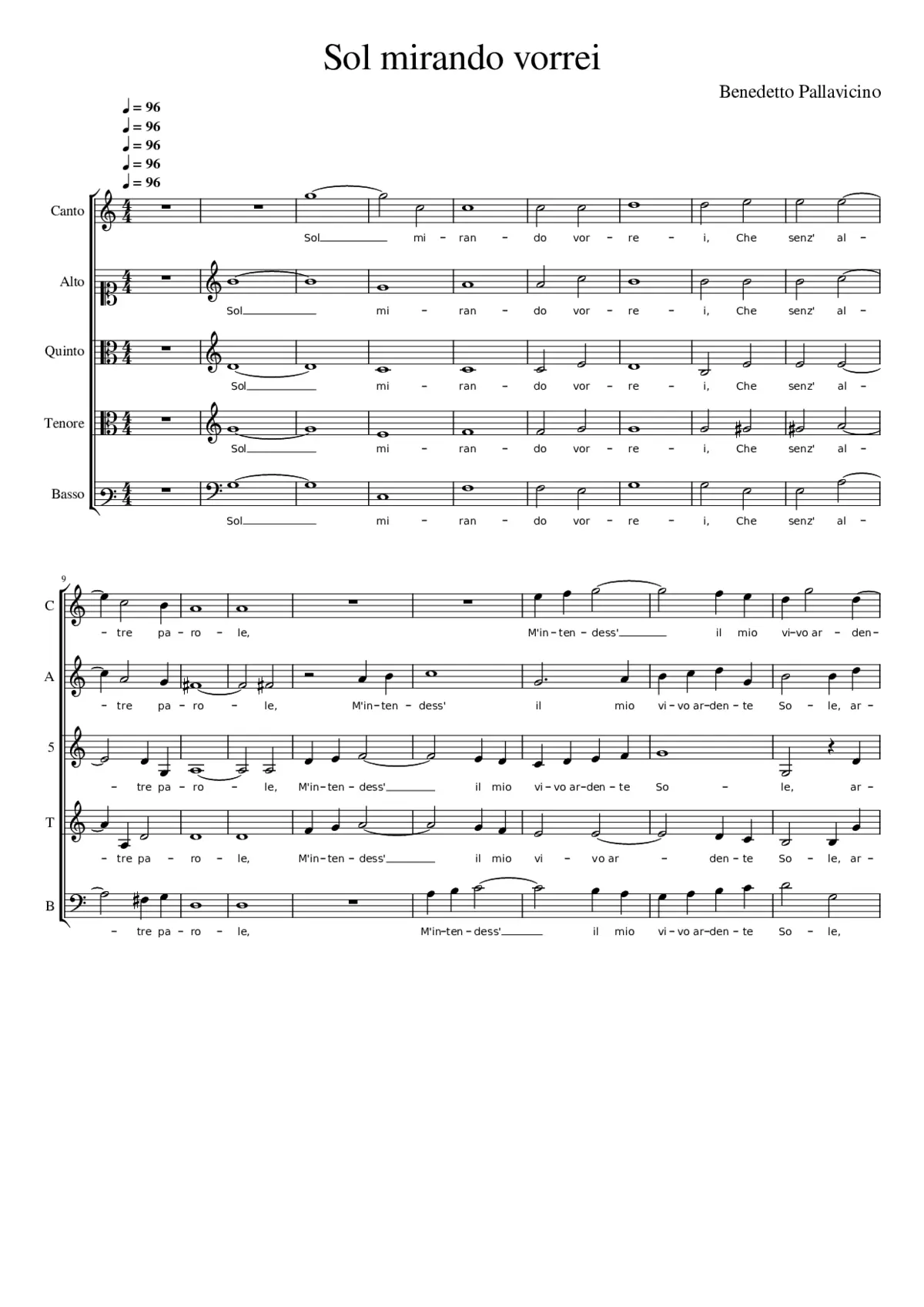 Sol mirando vorrei - Page 1