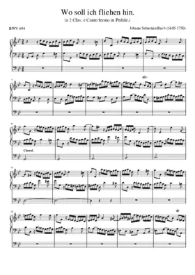 Wo soll ich fliehen hin BWV 694