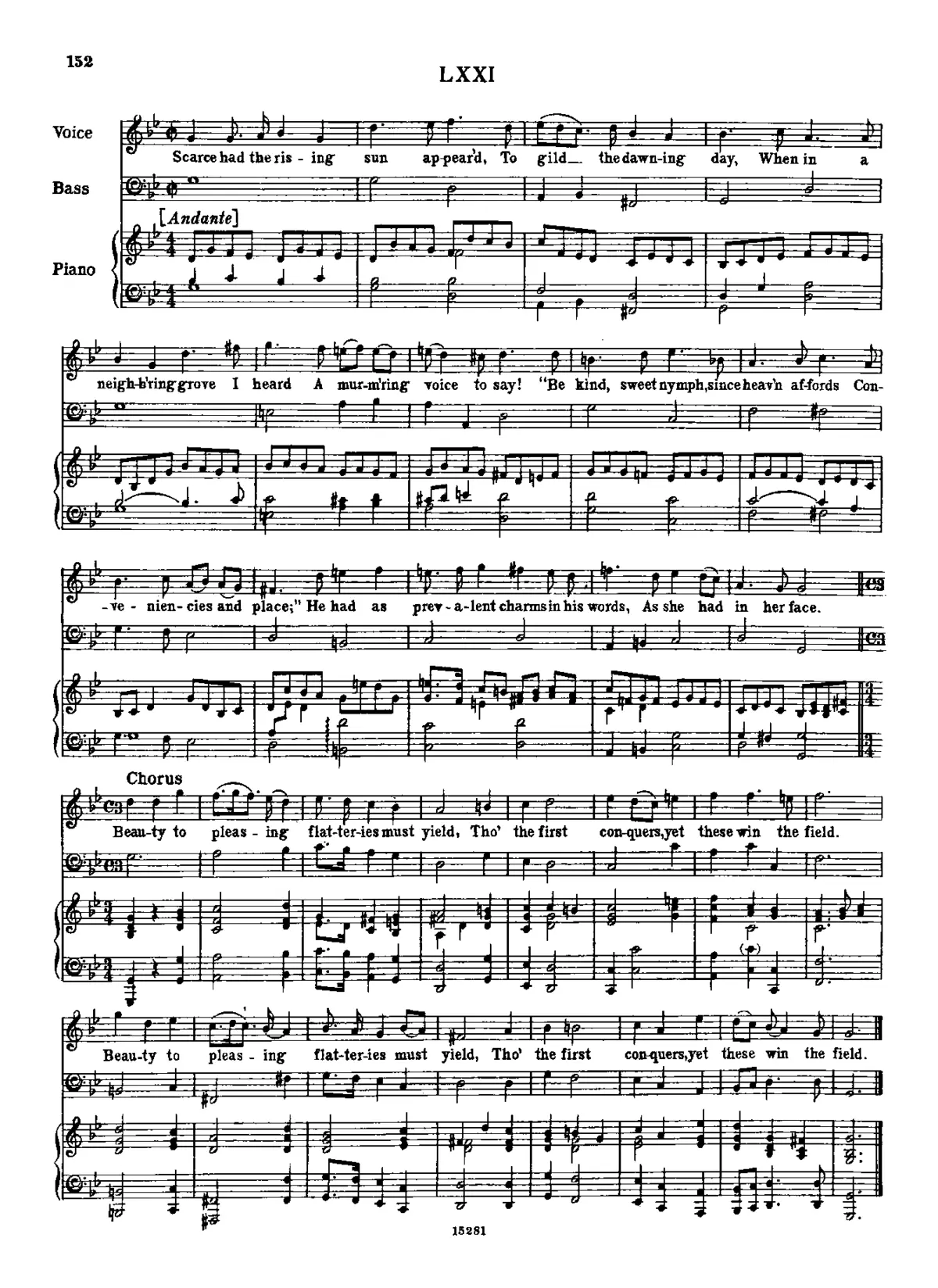 Scarce Had the Rising Sun Appear'd - Page 1