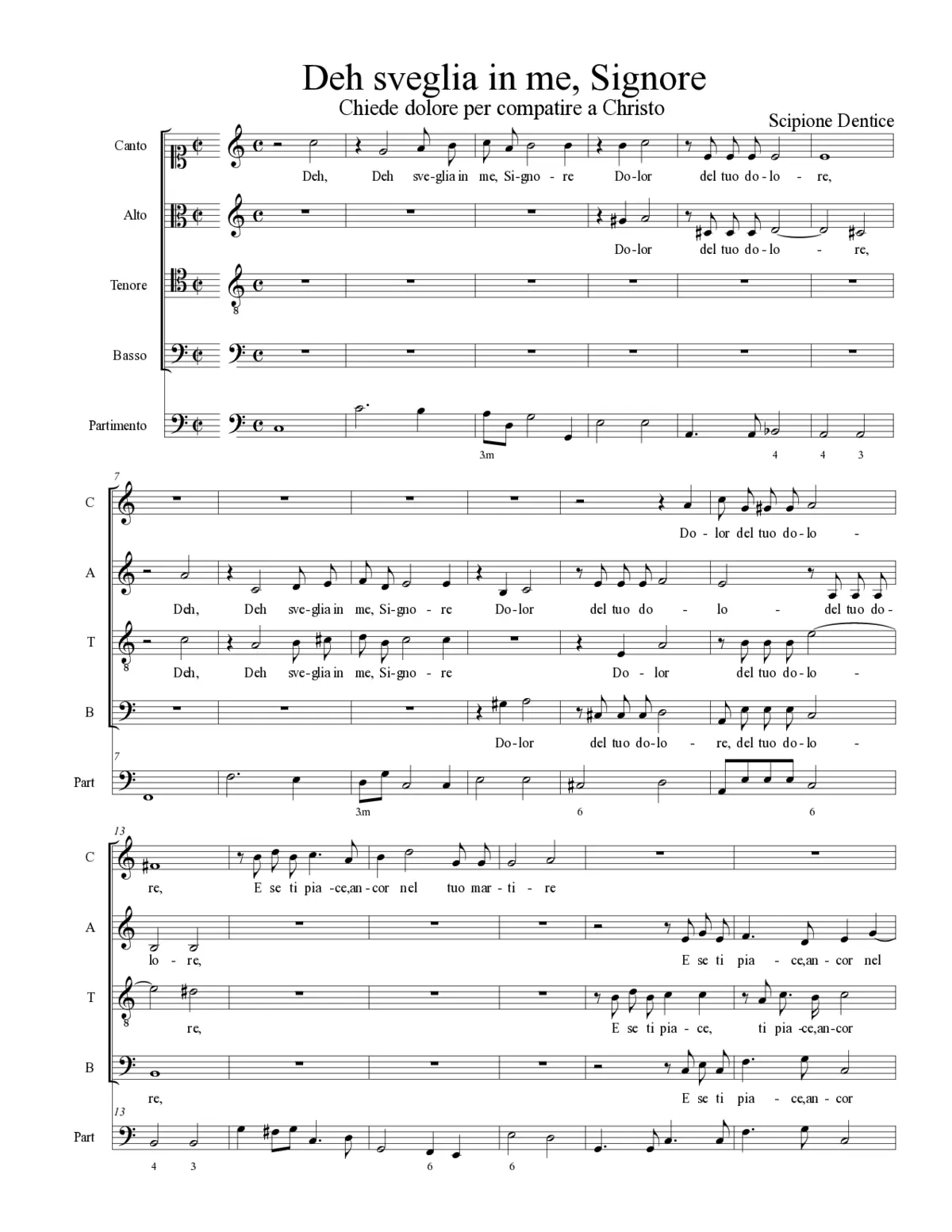 Deh sveglia in me, Signore - Page 1