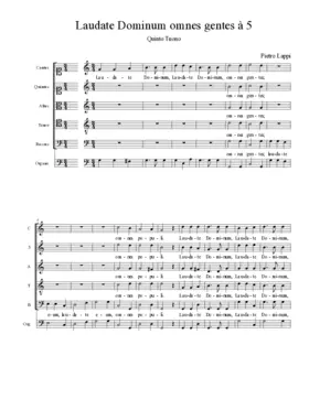 Laudate Dominum omnes gentes à 5