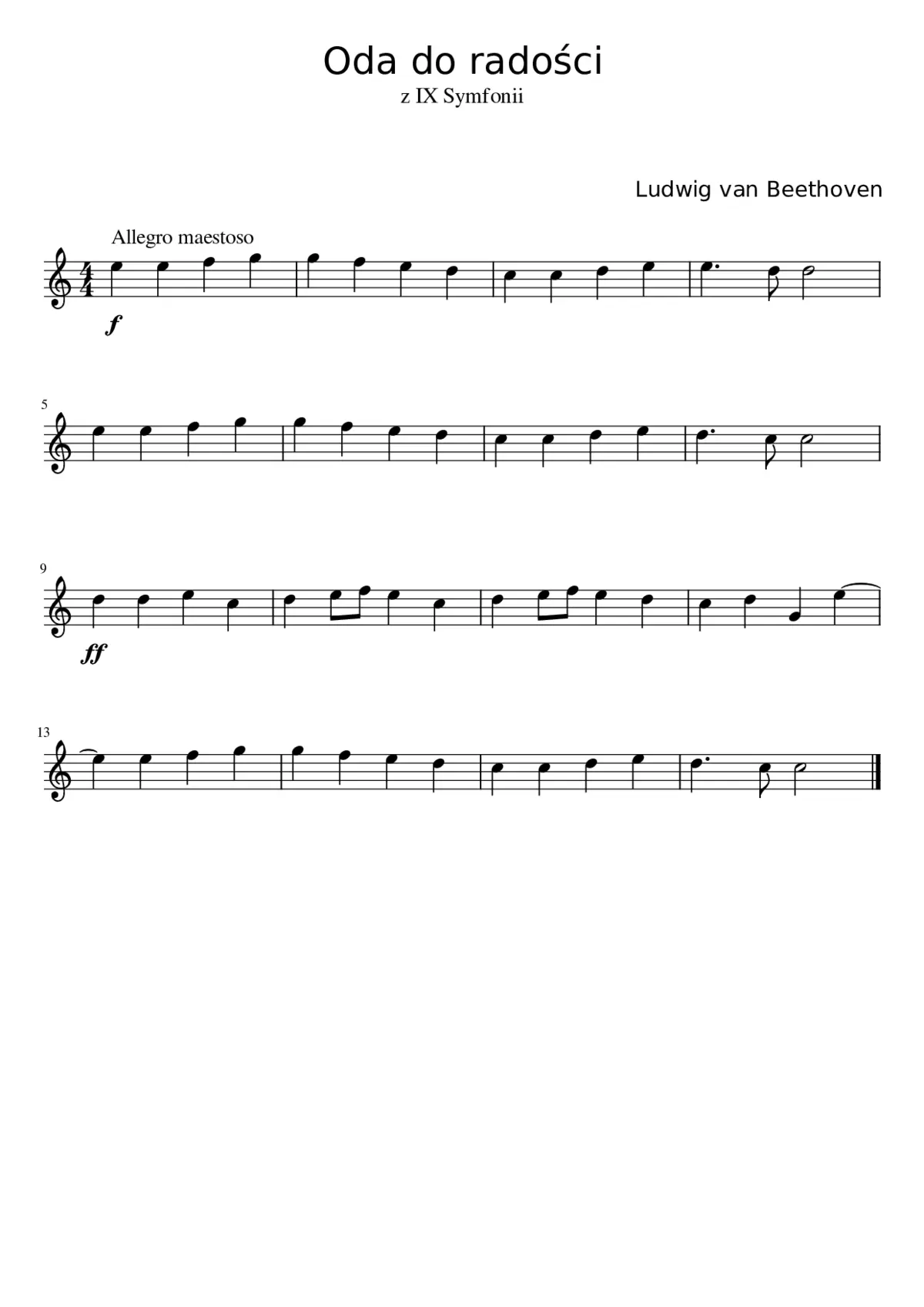 Joyful joyful we adore Thee - Page 1