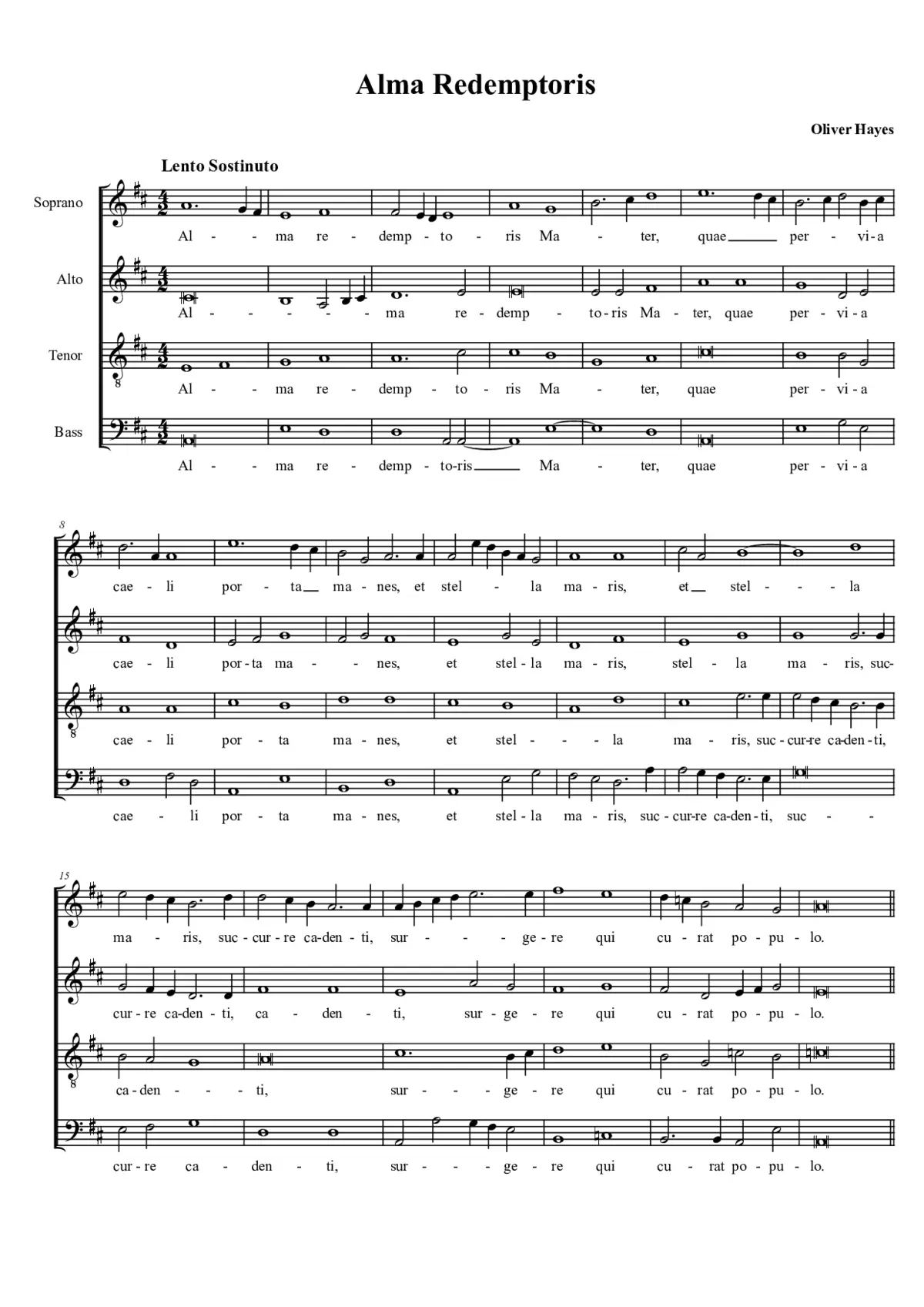 Alma Redemptoris - Page 1