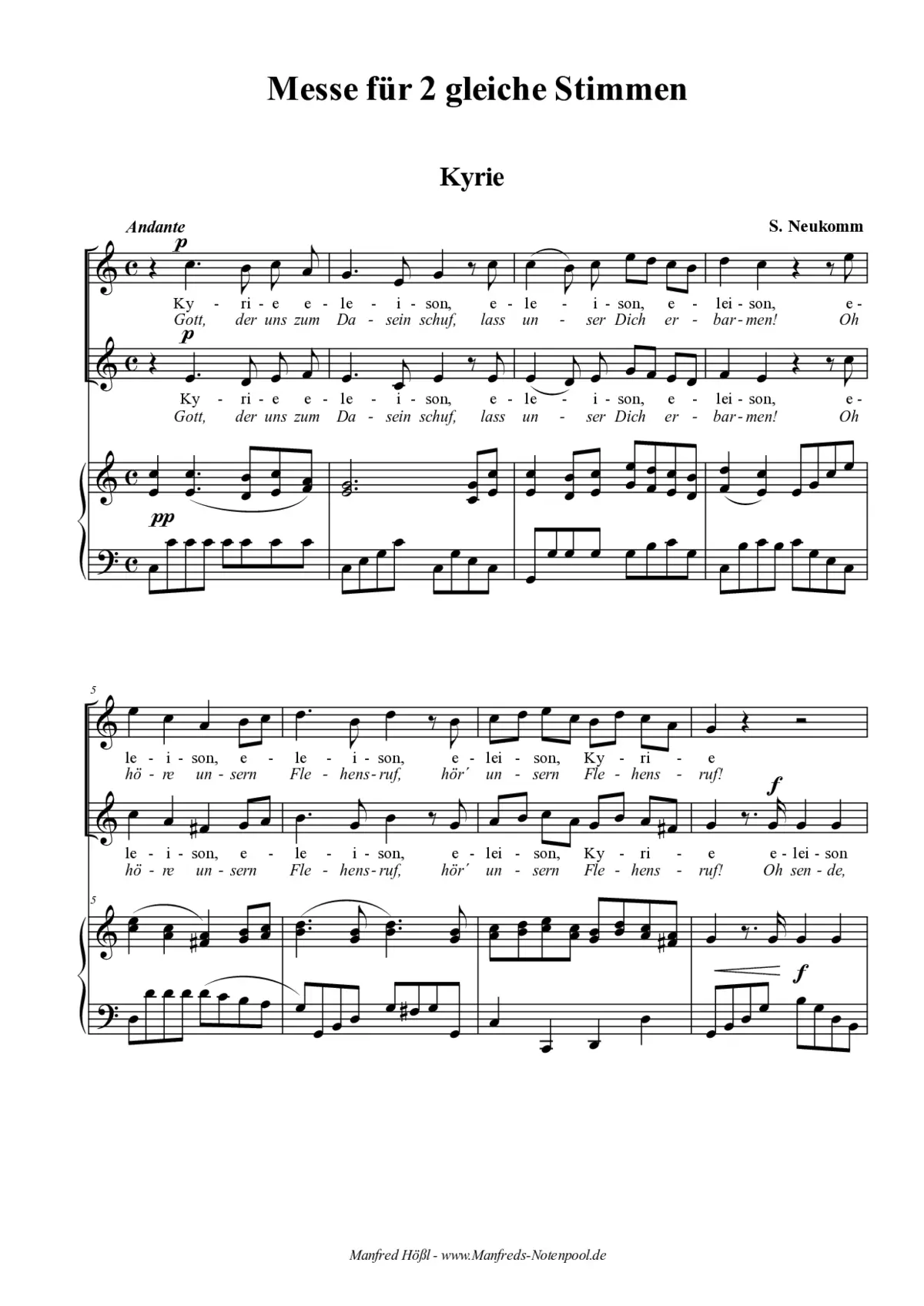 2-st. Messe in C - Page 1