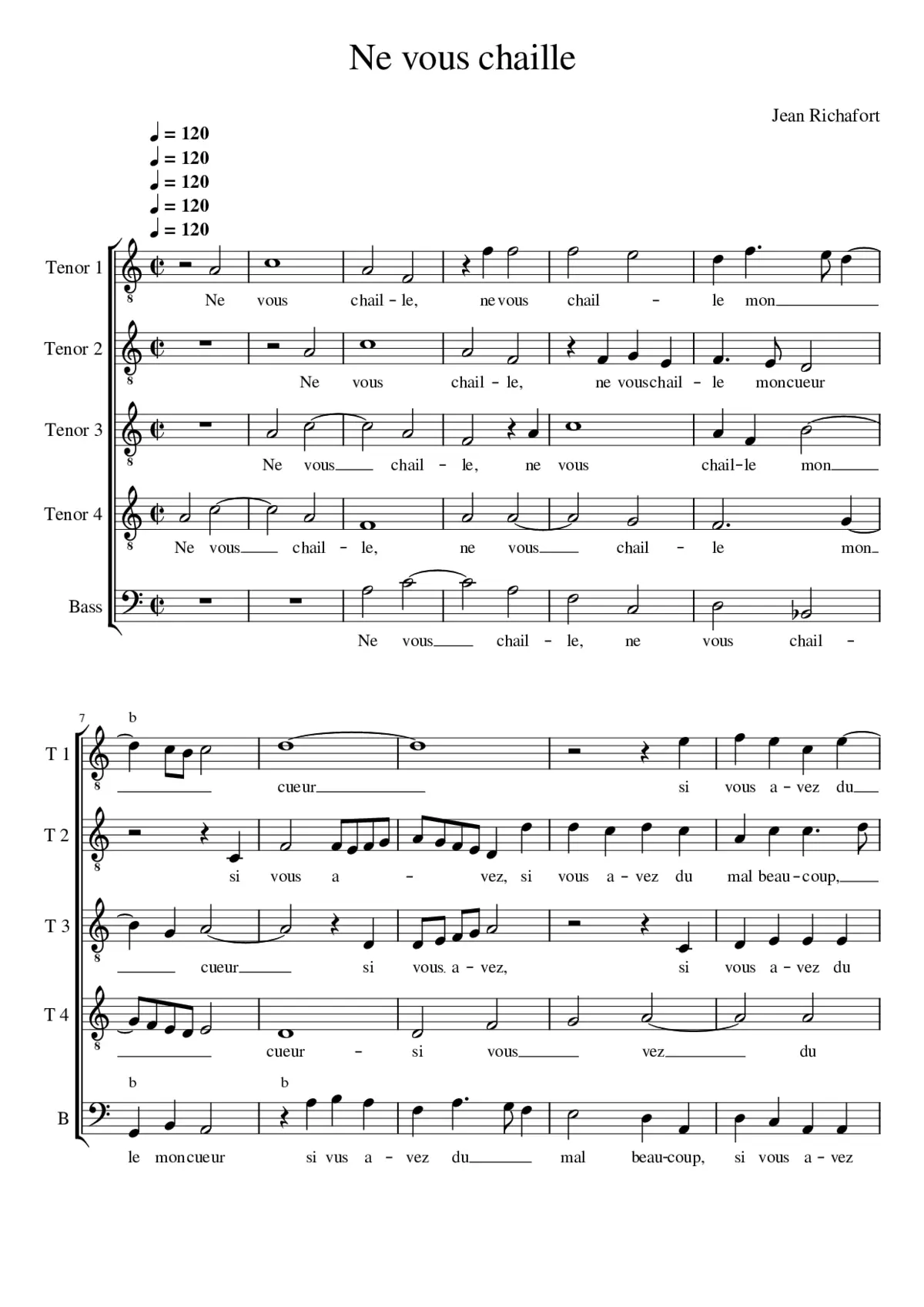 Ne vous chaille - Page 1
