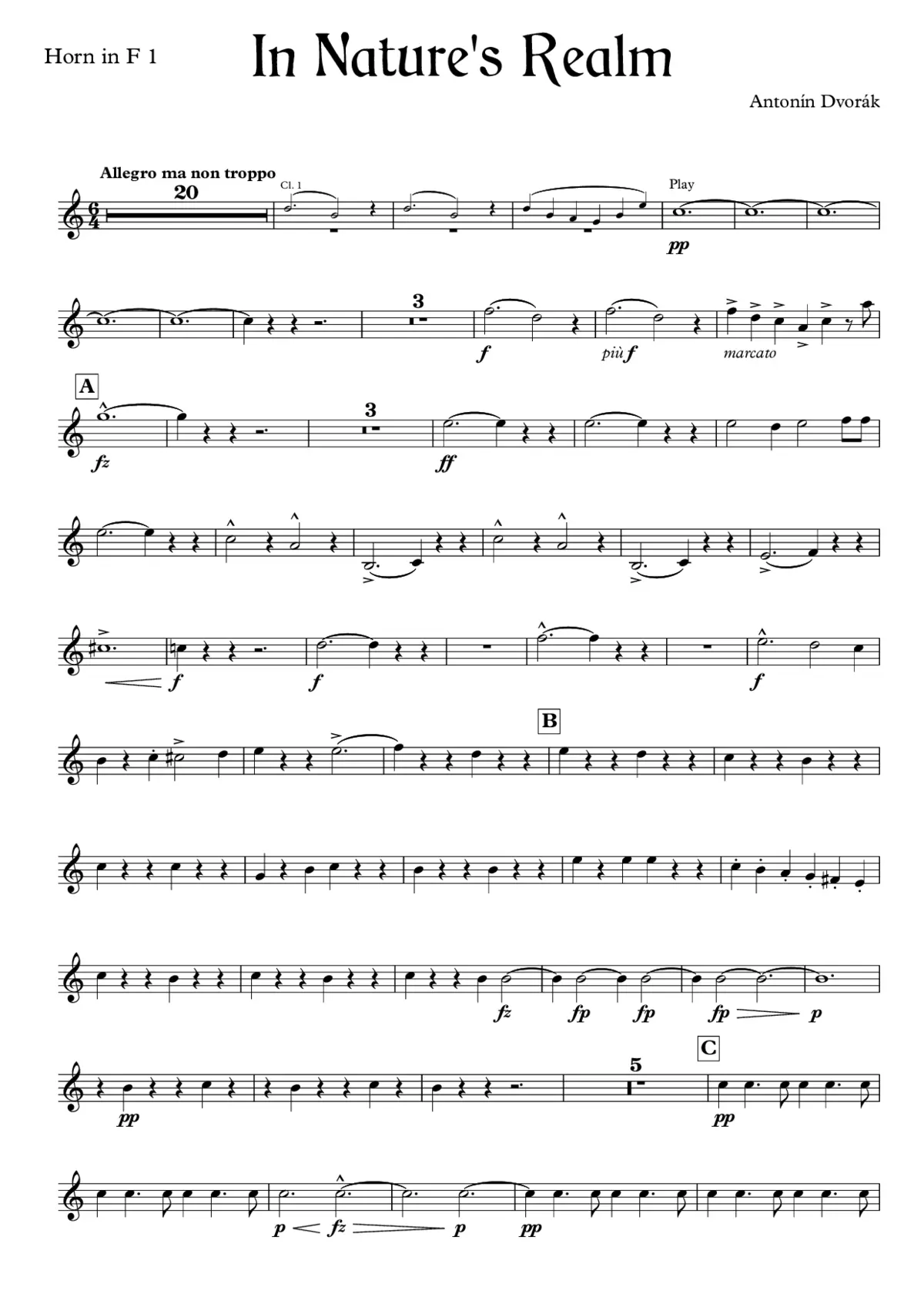 In Nature's Realm (concert overture) - Page 1