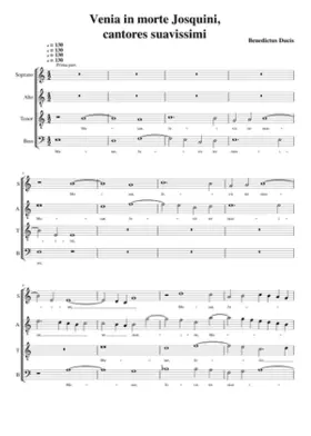 Venia in morte Josquini cantores suavissimi