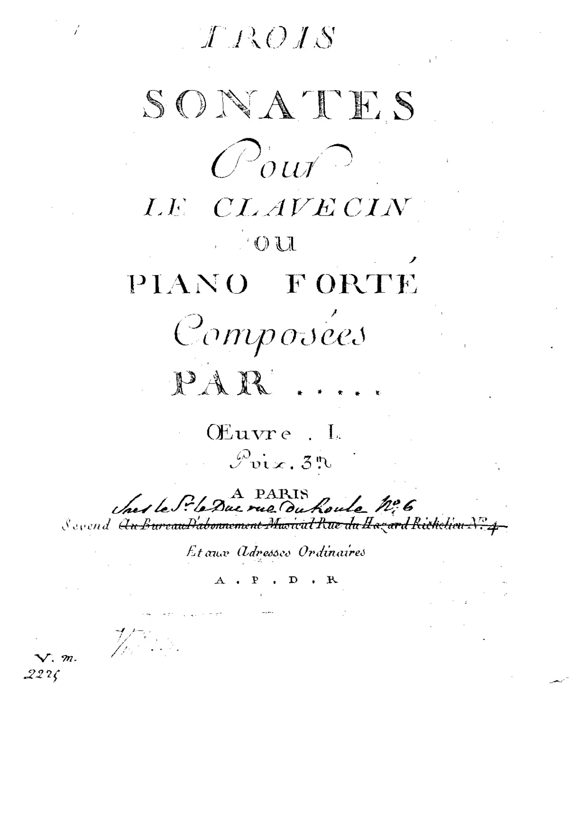 3 Keyboard Sonatas - Page 1