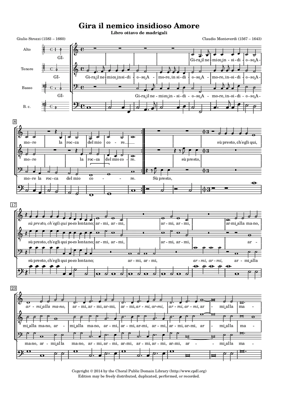 Gira il nemico insidioso Amore - Page 1