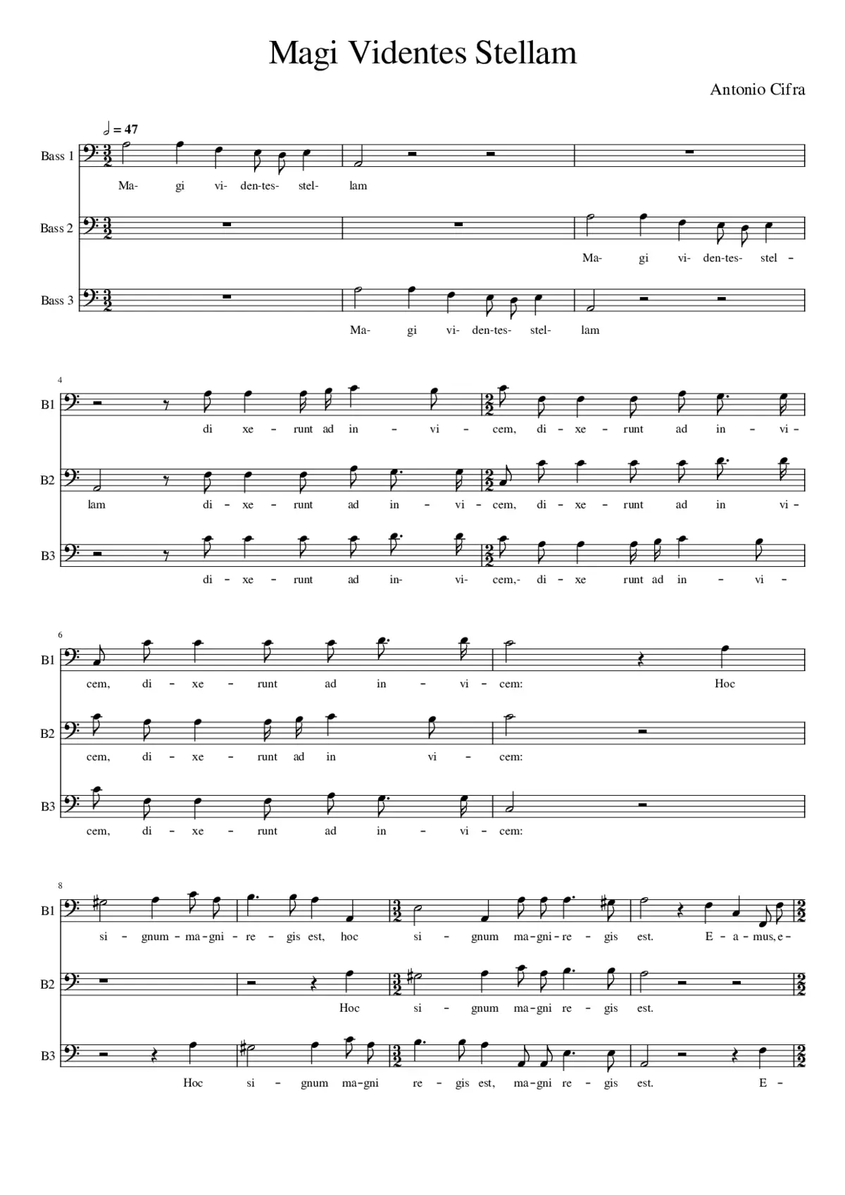 Magi videntes stellam - Page 1