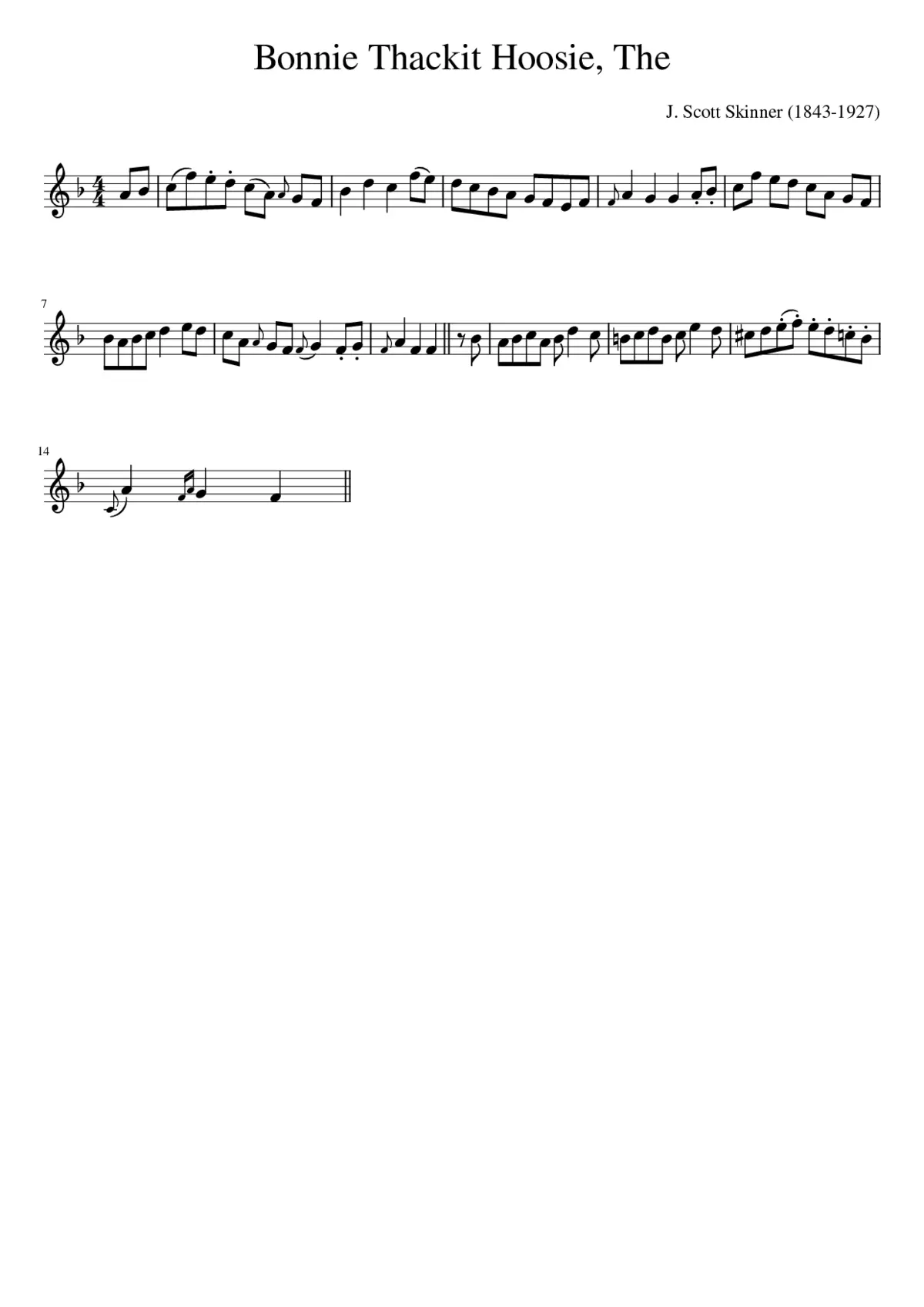 The Bonnie Thackit Hoosie - Page 1