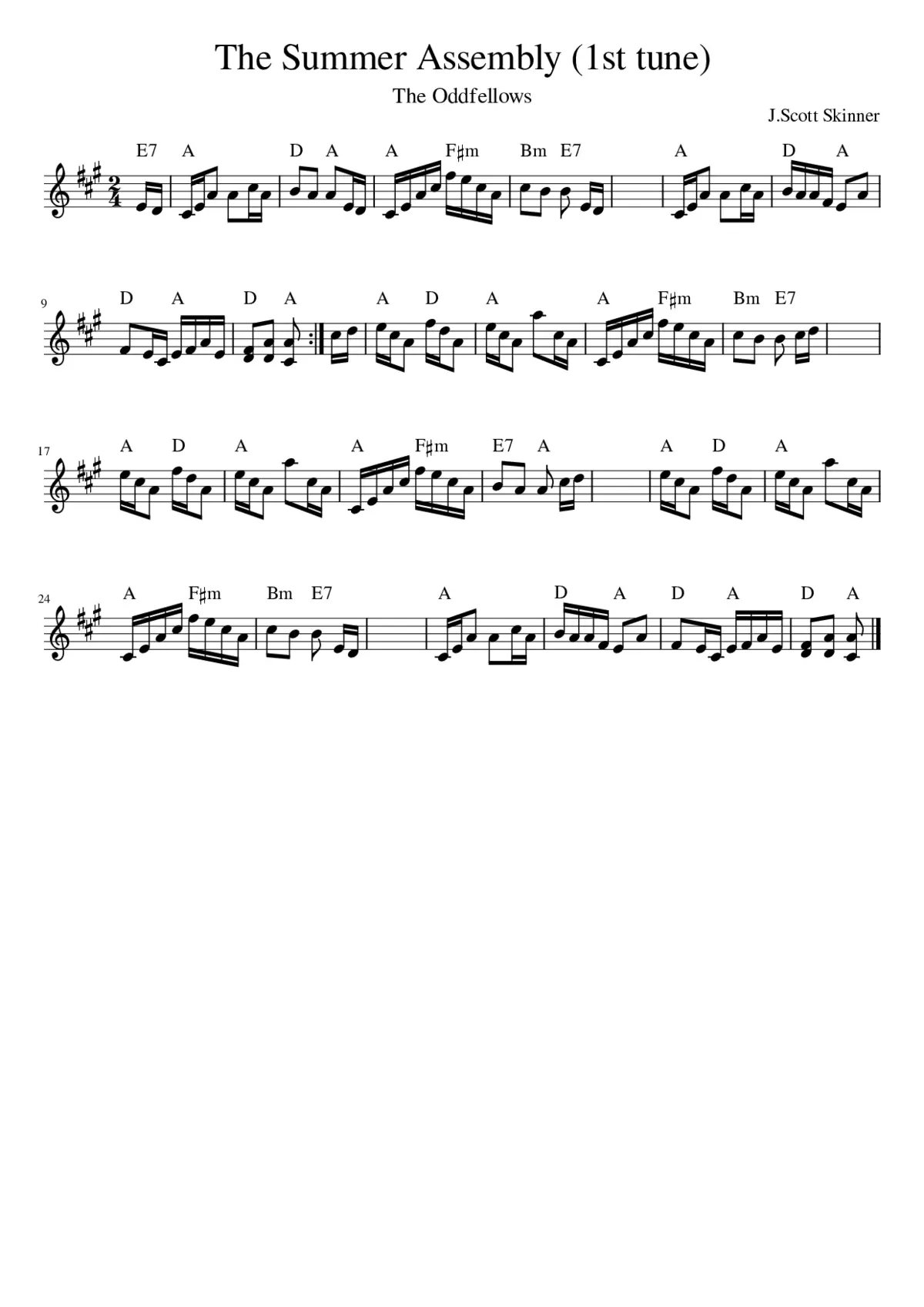 The Summer Assembly (1st tune) - Page 1
