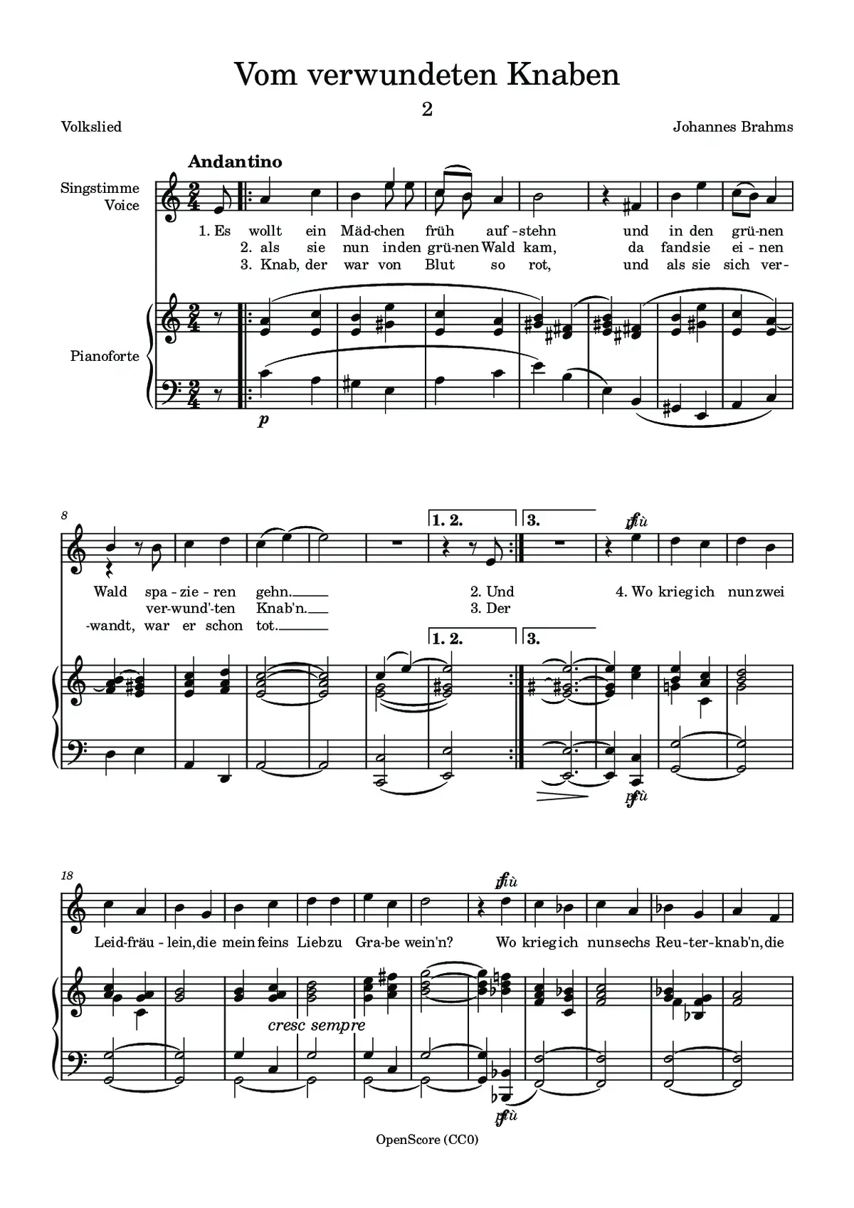 Vom verwundeten Knaben - Page 1