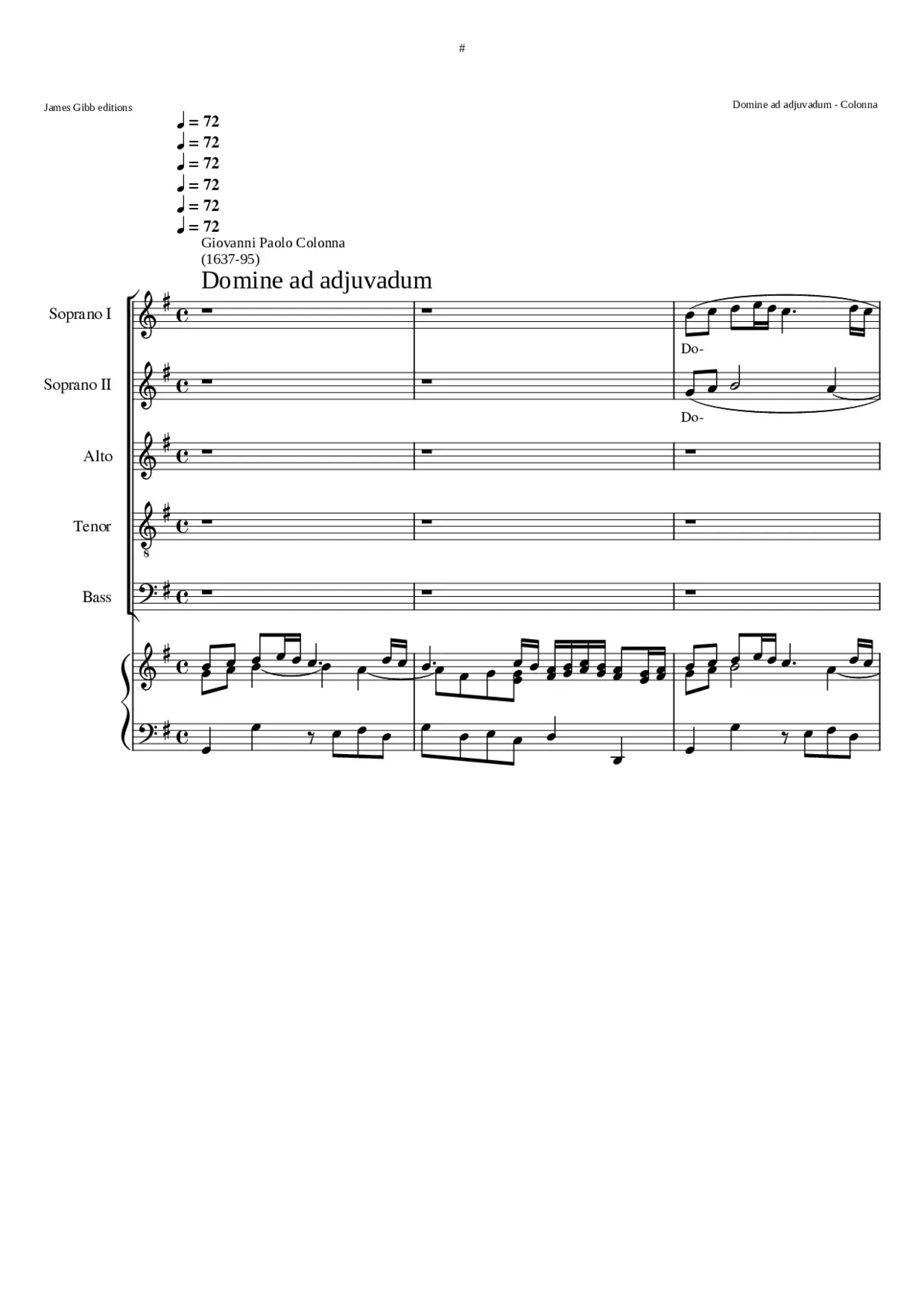 Domine ad adjuvandum - Page 1