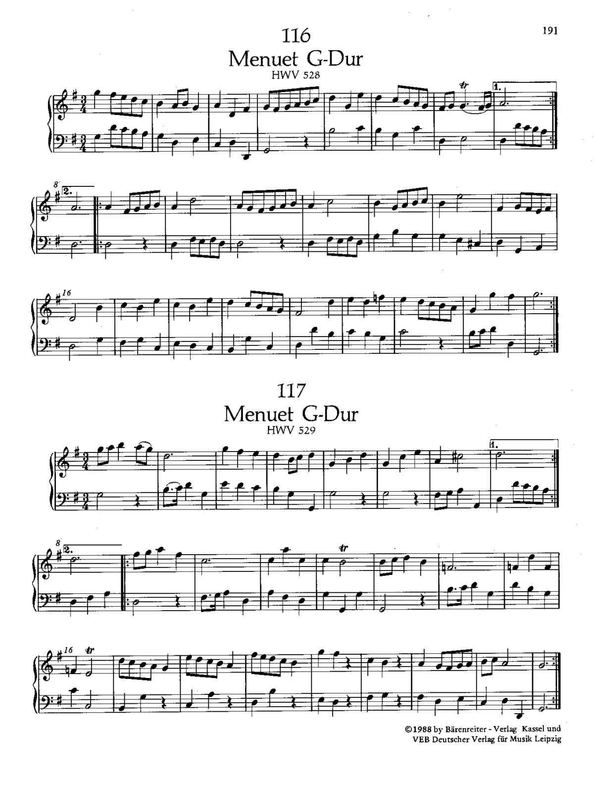 Minuet in G major - Page 1