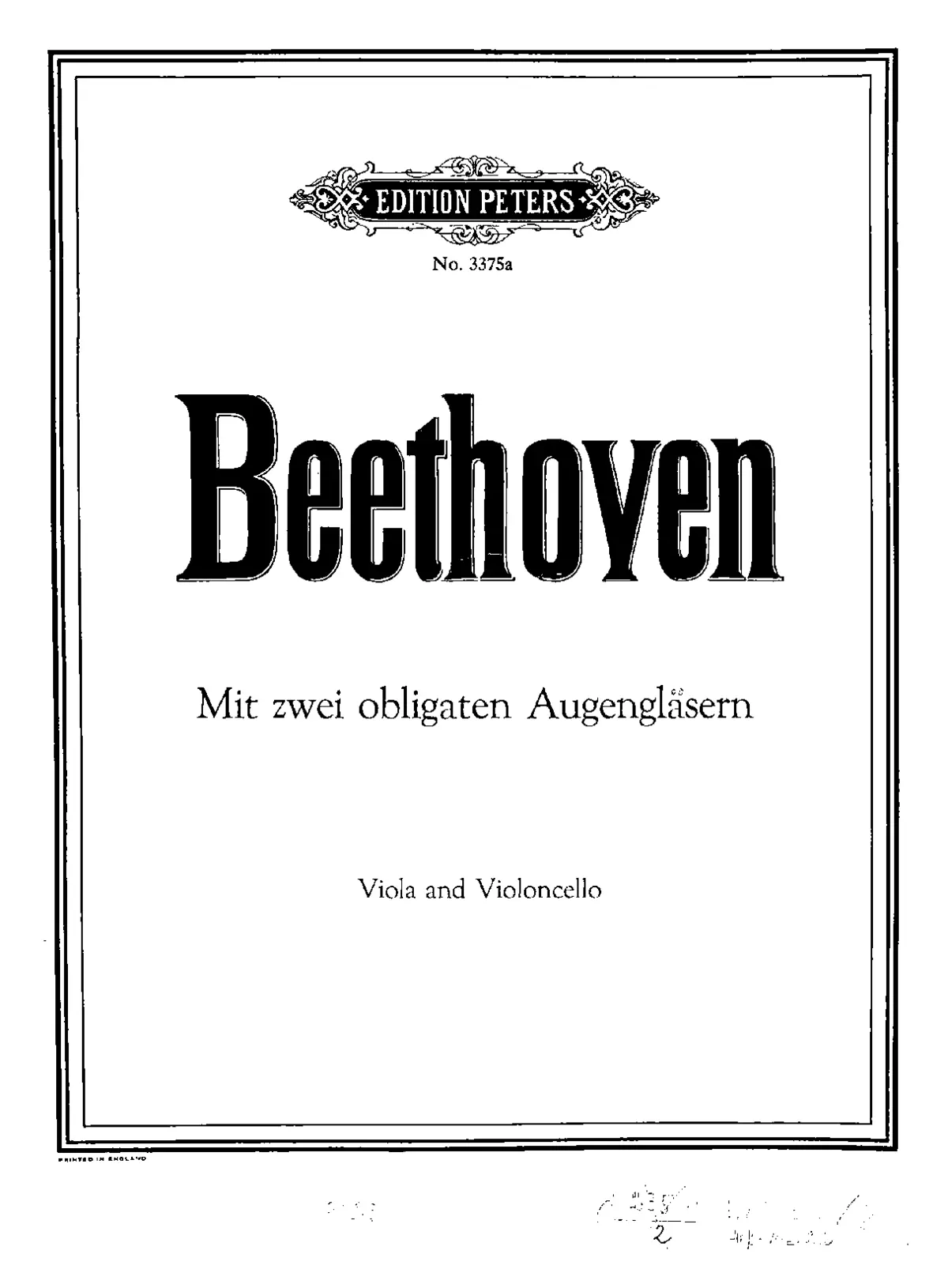 Duet mit zwei obligaten Augengläsern - Page 1