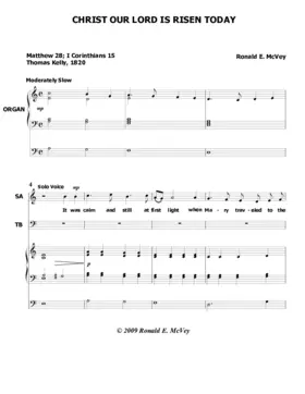 Christ our Lord is risen today