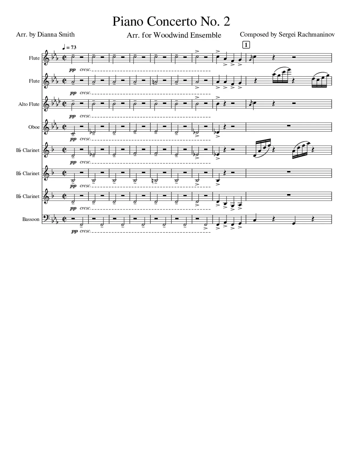 Piano Concerto No.2 Op.18 - Page 1