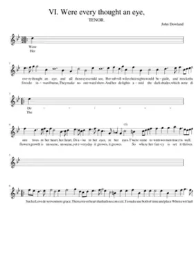 VI. Were every thought an eye