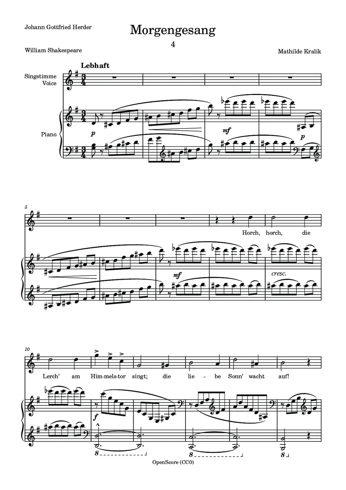 Morgengesang - Page 1